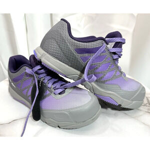 Reebok RB451 Athletic Work Shoes Composite Toe Women's 7 W Purple Speed TR Work